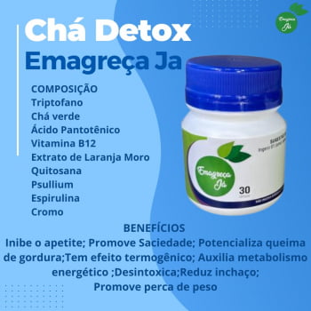 CHÁ DETOX EMAGREÇA JÁ 30 CAPS 