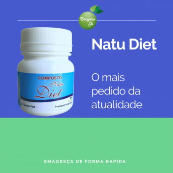 02 Potes Natu Diet Emagrecedor 30 Caps 