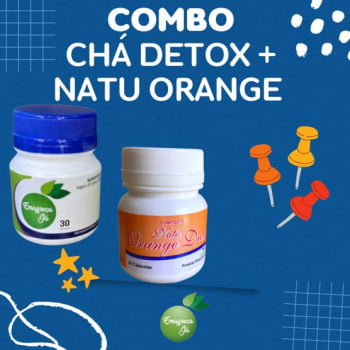 CHÁ DETOX 30 CAPS + NATU ORANGE DIET 30 CAPS